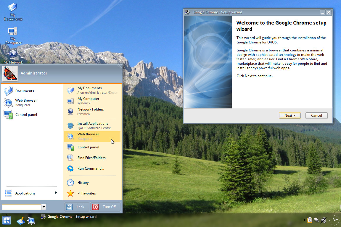 Screenshot showing desktop